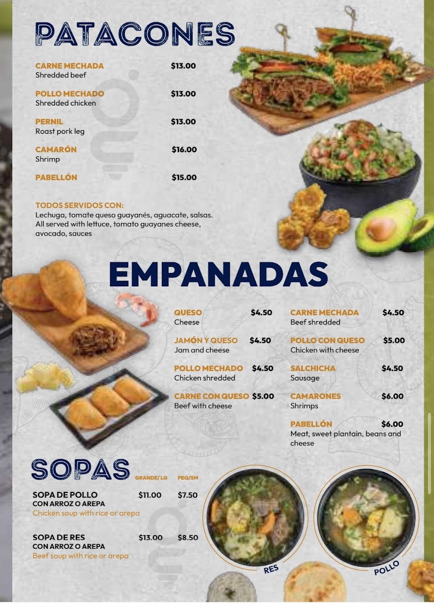 El Budare Café Menu - Image 1